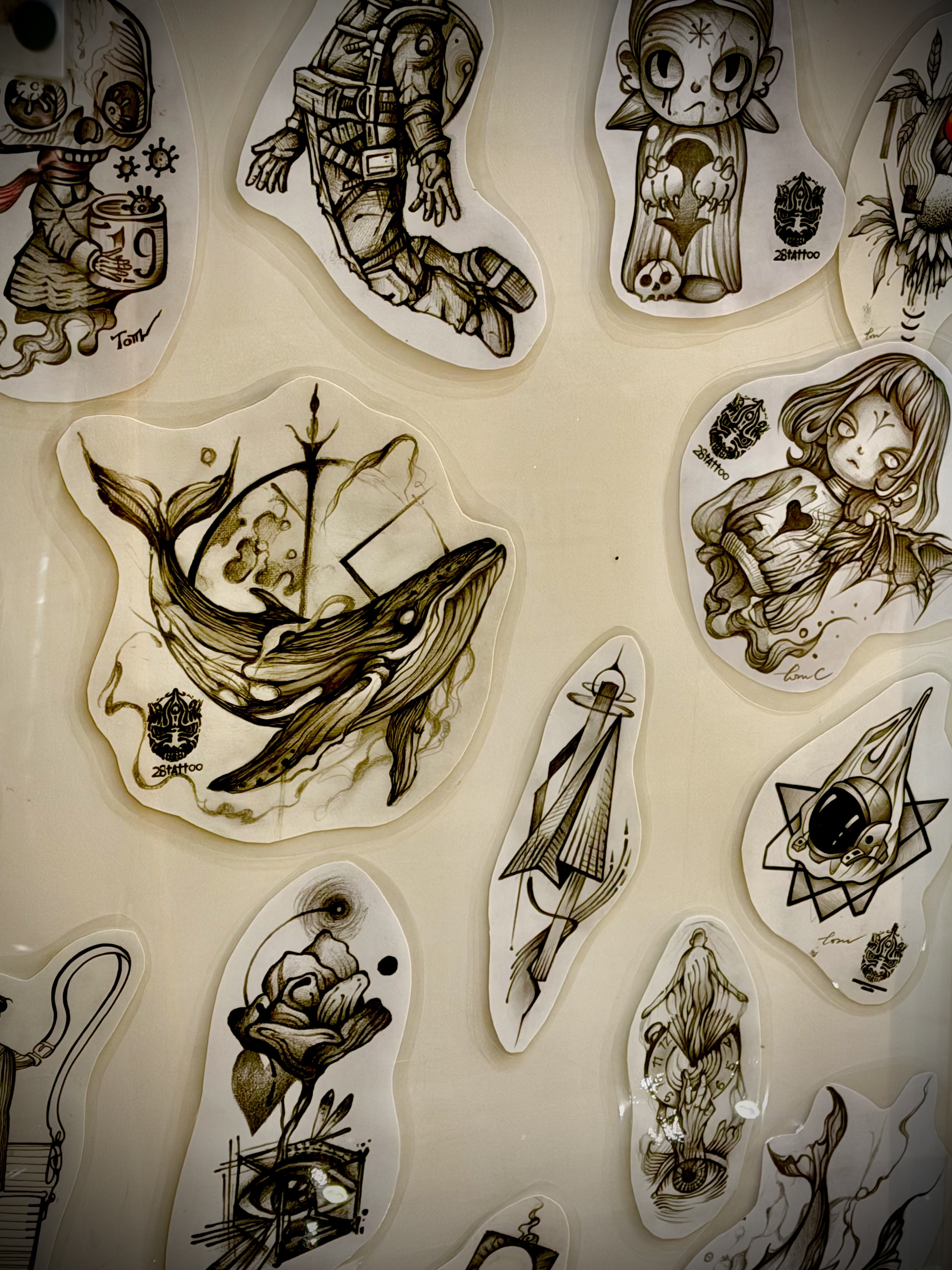 28 Tattoo Studio flash designs